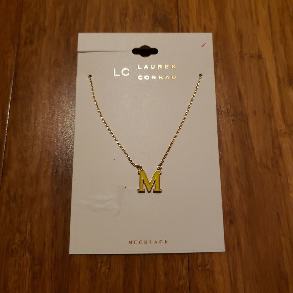 Initial Necklace - Letter M